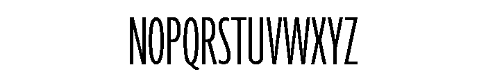 Agenda One Compressed Light Font UPPERCASE