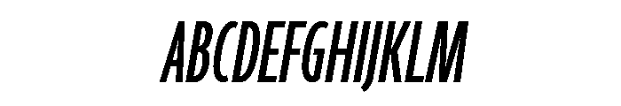 Agenda One Compressed Medium Italic Font UPPERCASE