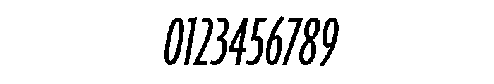 Agenda One Compressed Regular Italic Font OTHER CHARS