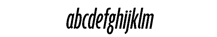 Agenda One Compressed Regular Italic FONT