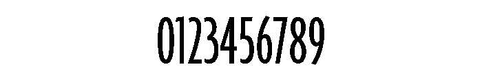 Agenda One Compressed Regular Font OTHER CHARS