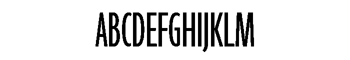 Agenda One Compressed Regular Font UPPERCASE