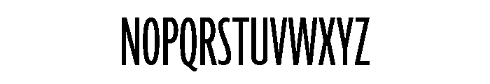 Agenda One Compressed Regular Font UPPERCASE