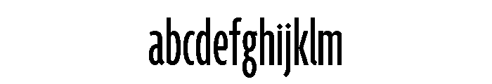 Agenda One Compressed Regular FONT