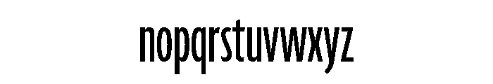 Agenda One Compressed Regular Font LOWERCASE