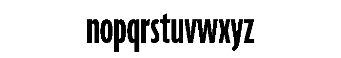 Agenda One Compressed Semi Bold Font LOWERCASE