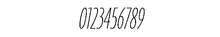 Agenda One Compressed Thin Italic Font OTHER CHARS