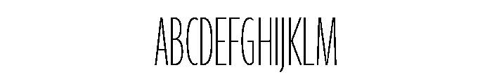 Agenda One Compressed Thin Font UPPERCASE