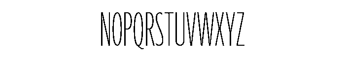 Agenda One Compressed Thin Font UPPERCASE