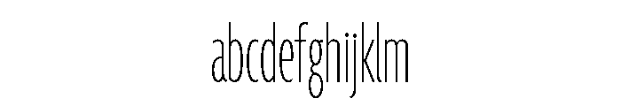 Agenda One Compressed Thin FONT