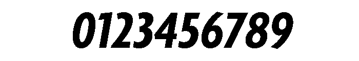 Agenda One Condensed Bold Italic Font OTHER CHARS