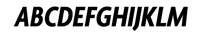 Agenda One Condensed Bold Italic Font UPPERCASE