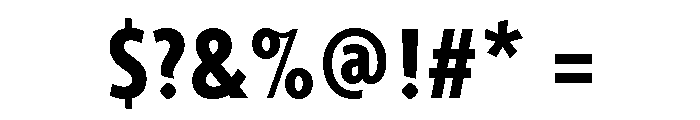 Agenda One Condensed Bold Font OTHER CHARS