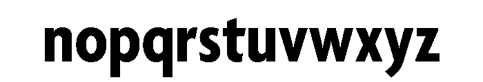 Agenda One Condensed Bold Font LOWERCASE