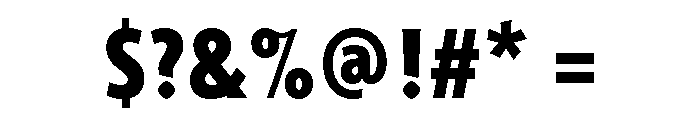 Agenda One Condensed Extra Bold Font OTHER CHARS