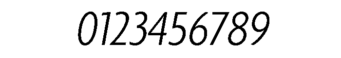 Agenda One Condensed Light Italic Font OTHER CHARS