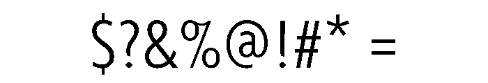 Agenda One Condensed Light Font OTHER CHARS