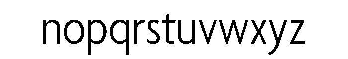 Agenda One Condensed Light Font LOWERCASE
