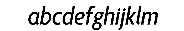 Agenda One Condensed Medium Italic FONT