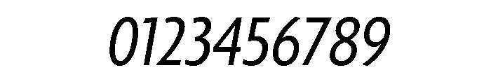 Agenda One Condensed Regular Italic Font OTHER CHARS