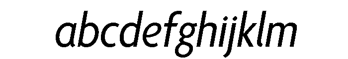 Agenda One Condensed Regular Italic FONT