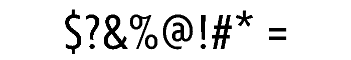 Agenda One Condensed Regular Font OTHER CHARS