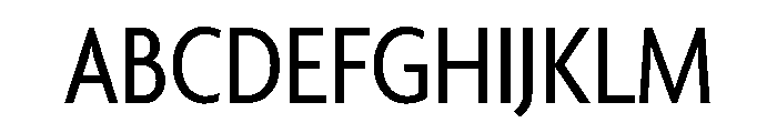 Agenda One Condensed Regular Font UPPERCASE