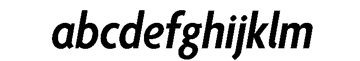 Agenda One Condensed Semi Bold Italic FONT