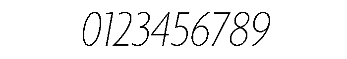 Agenda One Condensed Thin Italic Font OTHER CHARS