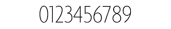 Agenda One Condensed Thin Font OTHER CHARS