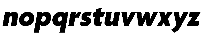 Agenda One Extra Bold Italic Font LOWERCASE