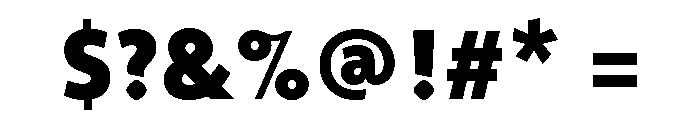 Agenda One Extra Bold Font OTHER CHARS