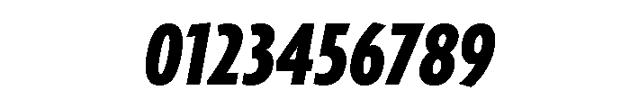 Agenda One Extra Condensed Black Italic Font OTHER CHARS