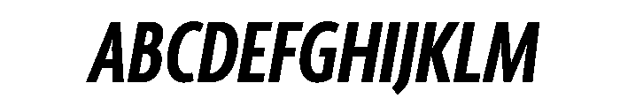 Agenda One Extra Condensed Bold Italic Font UPPERCASE