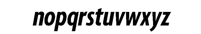 Agenda One Extra Condensed Bold Italic Font LOWERCASE