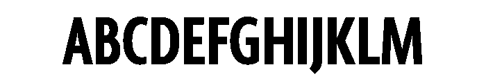 Agenda One Extra Condensed Bold Font UPPERCASE