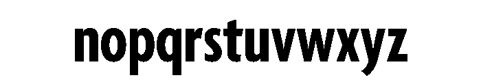 Agenda One Extra Condensed Bold Font LOWERCASE