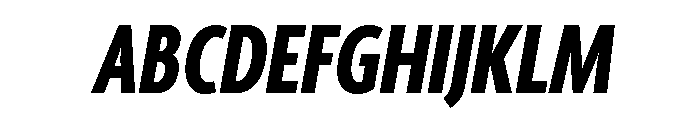 Agenda One Extra Condensed Extra Bold Italic Font UPPERCASE