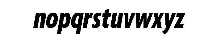 Agenda One Extra Condensed Extra Bold Italic Font LOWERCASE