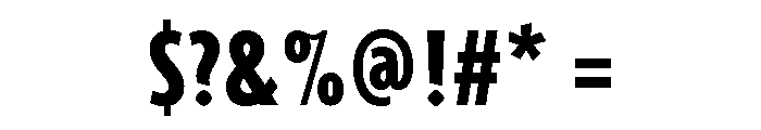 Agenda One Extra Condensed Extra Bold Font OTHER CHARS