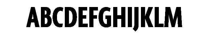 Agenda One Extra Condensed Extra Bold Font UPPERCASE
