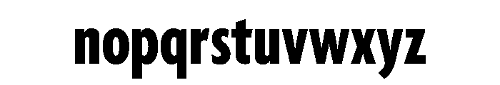 Agenda One Extra Condensed Extra Bold Font LOWERCASE