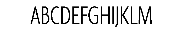Agenda One Extra Condensed Light Font UPPERCASE