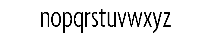 Agenda One Extra Condensed Light Font LOWERCASE