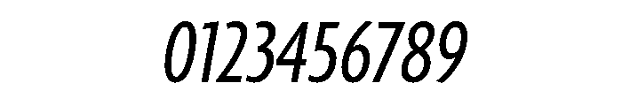 Agenda One Extra Condensed Medium Italic Font OTHER CHARS