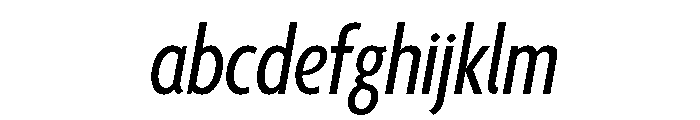 Agenda One Extra Condensed Medium Italic FONT