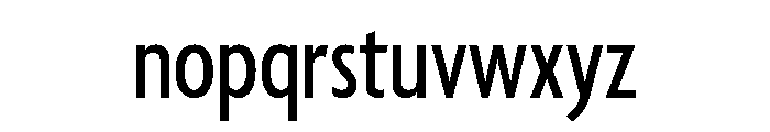 Agenda One Extra Condensed Medium Font LOWERCASE