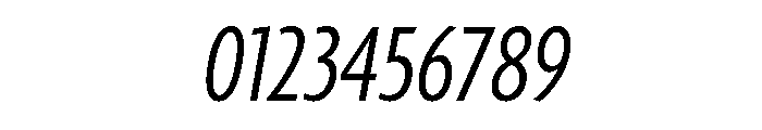 Agenda One Extra Condensed Regular Italic Font OTHER CHARS