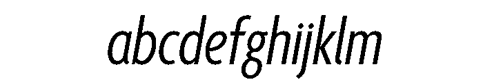 Agenda One Extra Condensed Regular Italic FONT