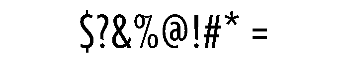 Agenda One Extra Condensed Regular Font OTHER CHARS